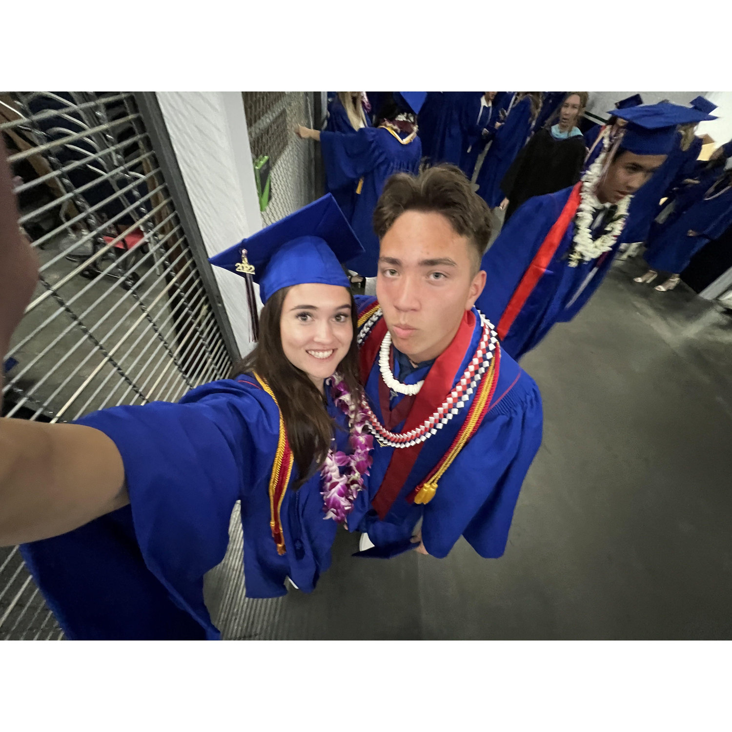 The moment we got to graduate high school together!