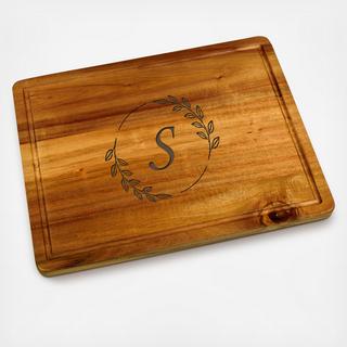 Personalized Acacia Charcuterie Serving Board for Carving & Cutting