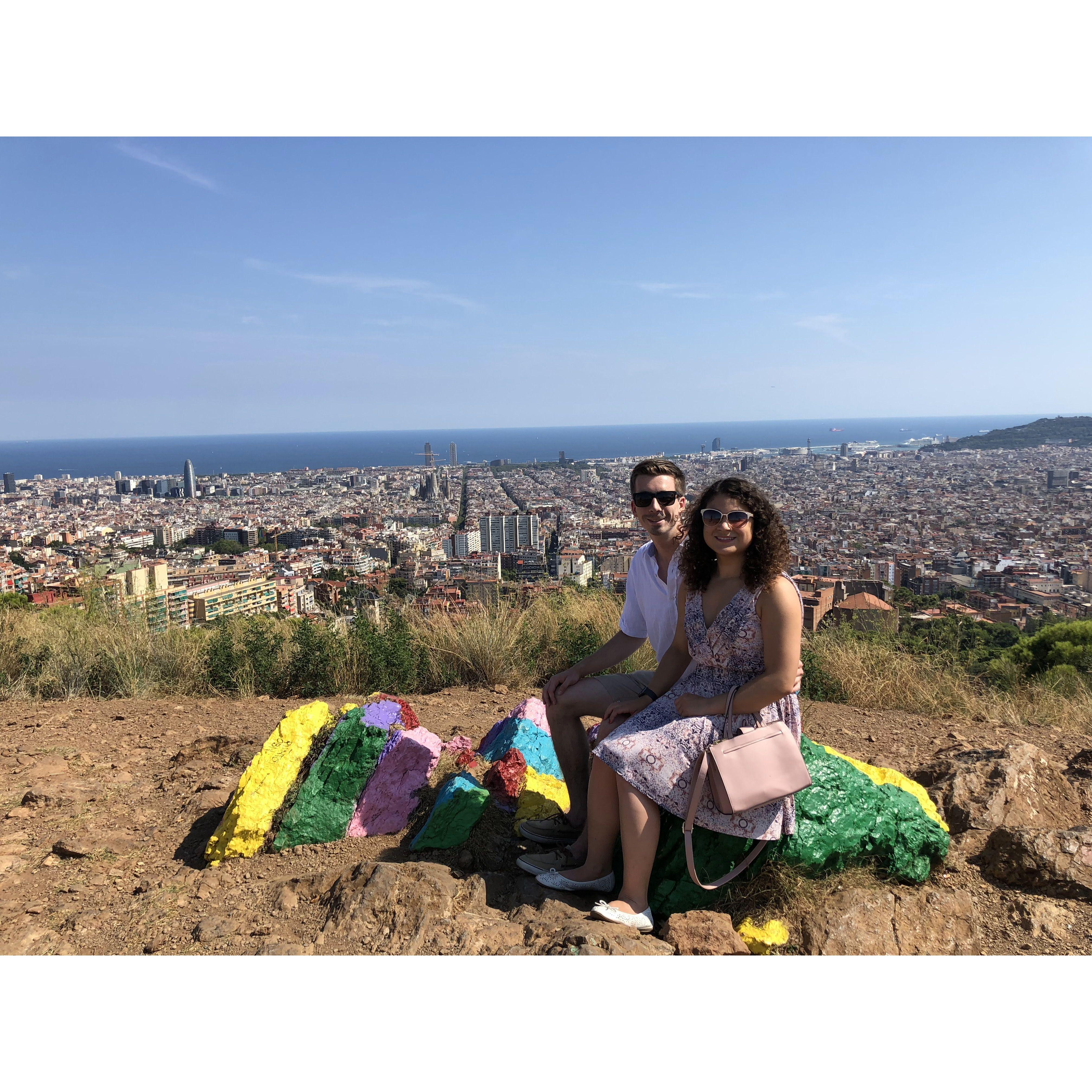 Barcelona, on our first trip to Europe together (Aug 2018)