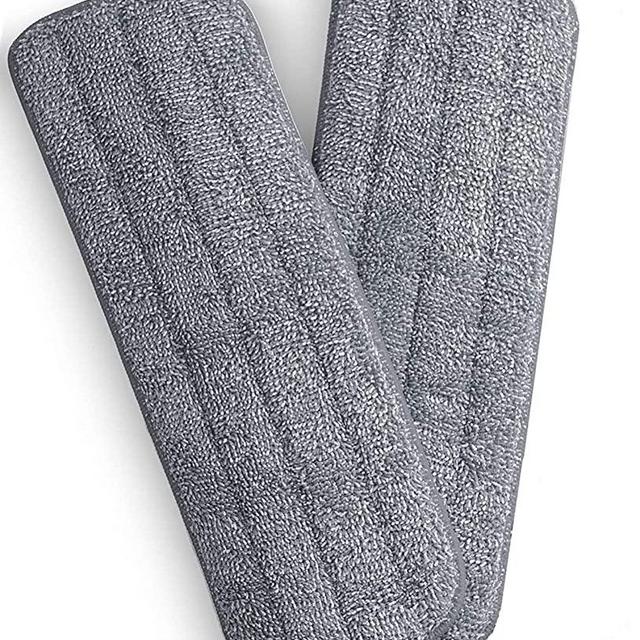 Microfiber Spray Mop Pads for Floor Cleaning - 2 pcs Washable Mop Replacement Pads (Grey, 2 Pcs)
