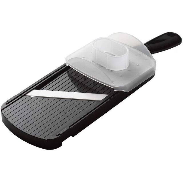 Kyocera Advanced Ceramic Adjustable Mandoline Vegetable Slicer with Handguard-Black - CSN-202-BK
