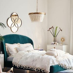 Tasseled Linen Duvet Cover - King