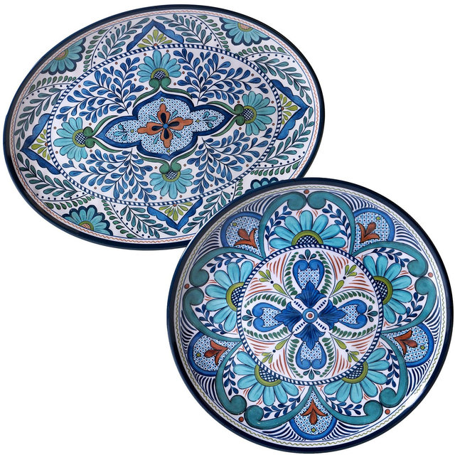 Certified International Talavera 2-Pc. Melamine Platter Set