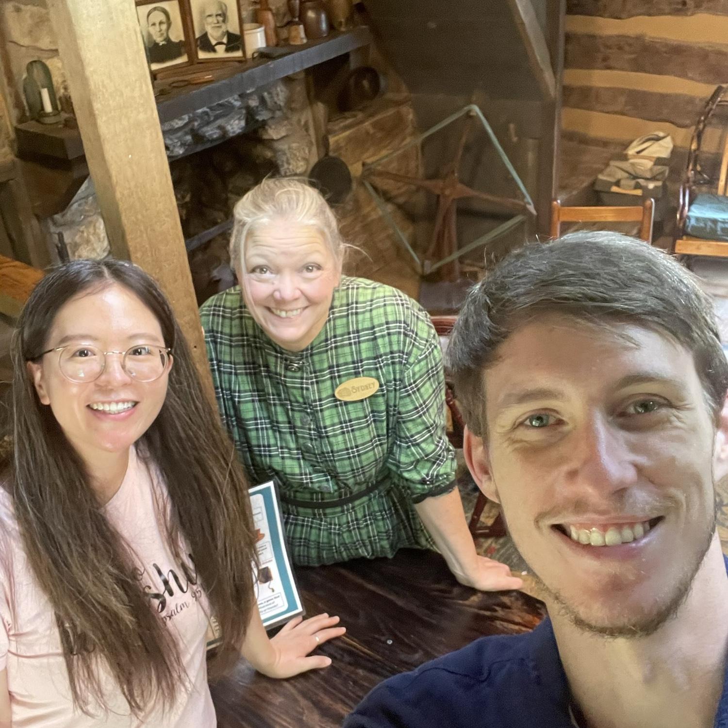 Log cabin village!