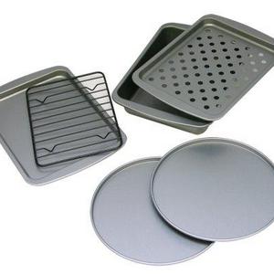 OvenStuff Non-Stick 6-Piece Toaster Oven Baking Pan Set