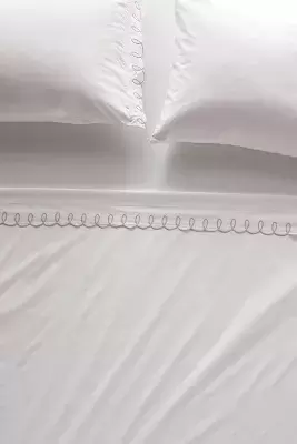 Maeve by Anthropologie Looped Organic Percale Sheet Set