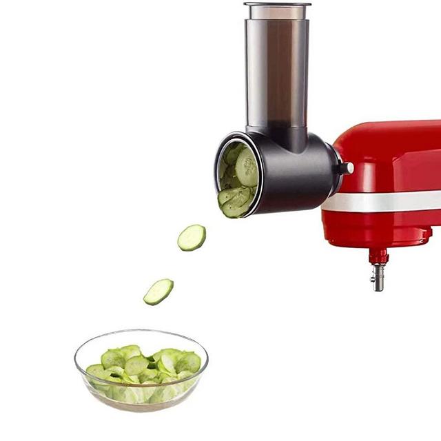 Slicer/Shredder Attachment for KitchenAid Stand Mixers as Vegetable Chopper Accessory Salad Maker by Cofun (Black)…