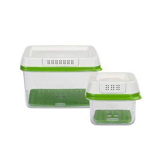 Rubbermaid 2pk Plastic FreshWorks Food Storage Container