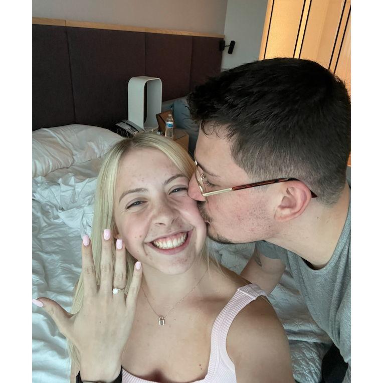 The day after we got engaged!