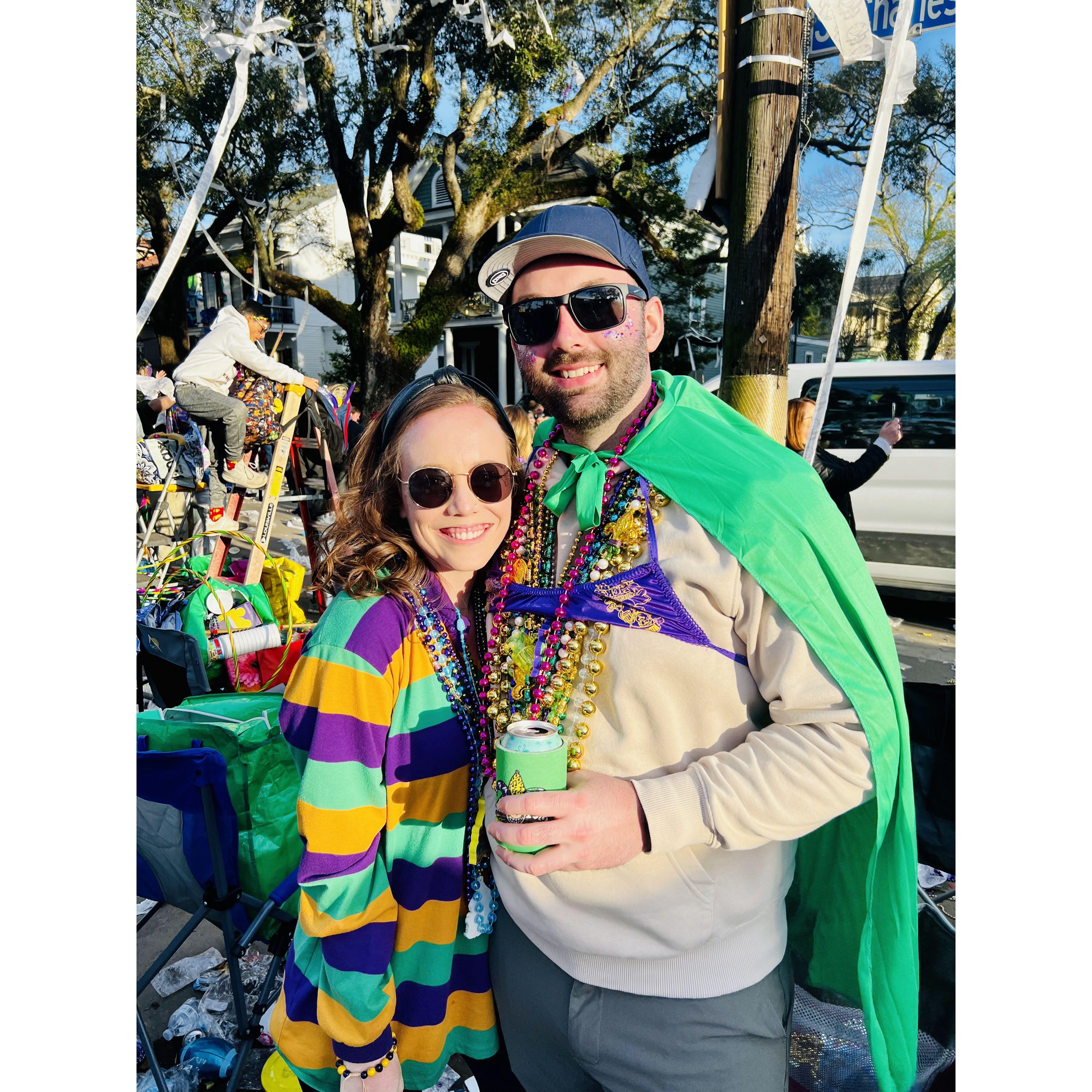 Mardi Gras 2023 in Uptown New Orleans! Throw Me Something Mister!