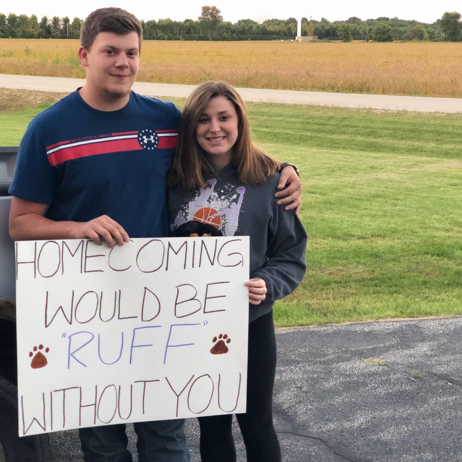 Brian asking me to Junior year homecoming!