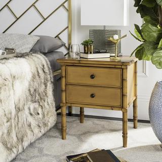 Mina Modern Coastal Bamboo Nightstand