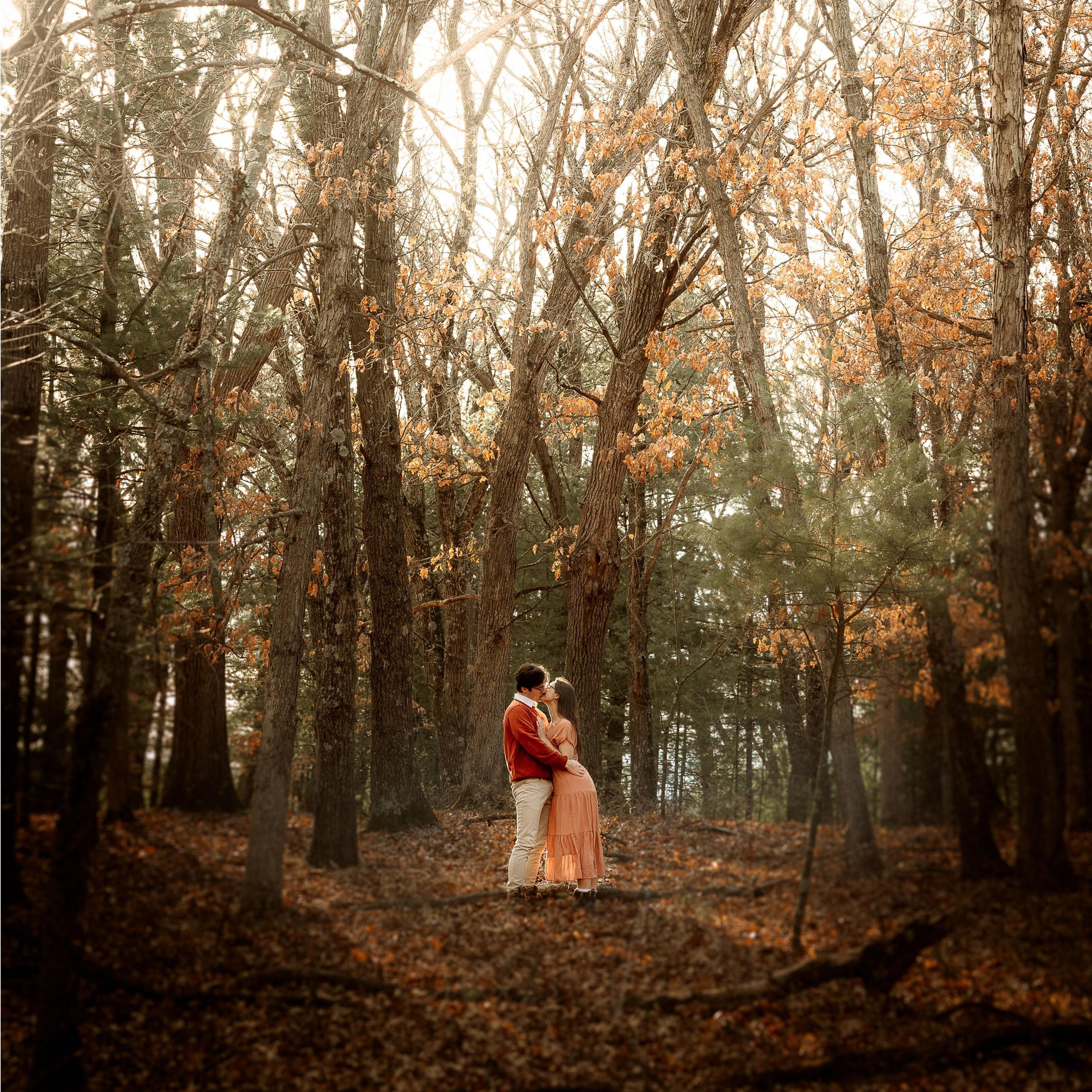 Living our fairytale romance dreams! From our engagement shoot in Wisconsin, 2024