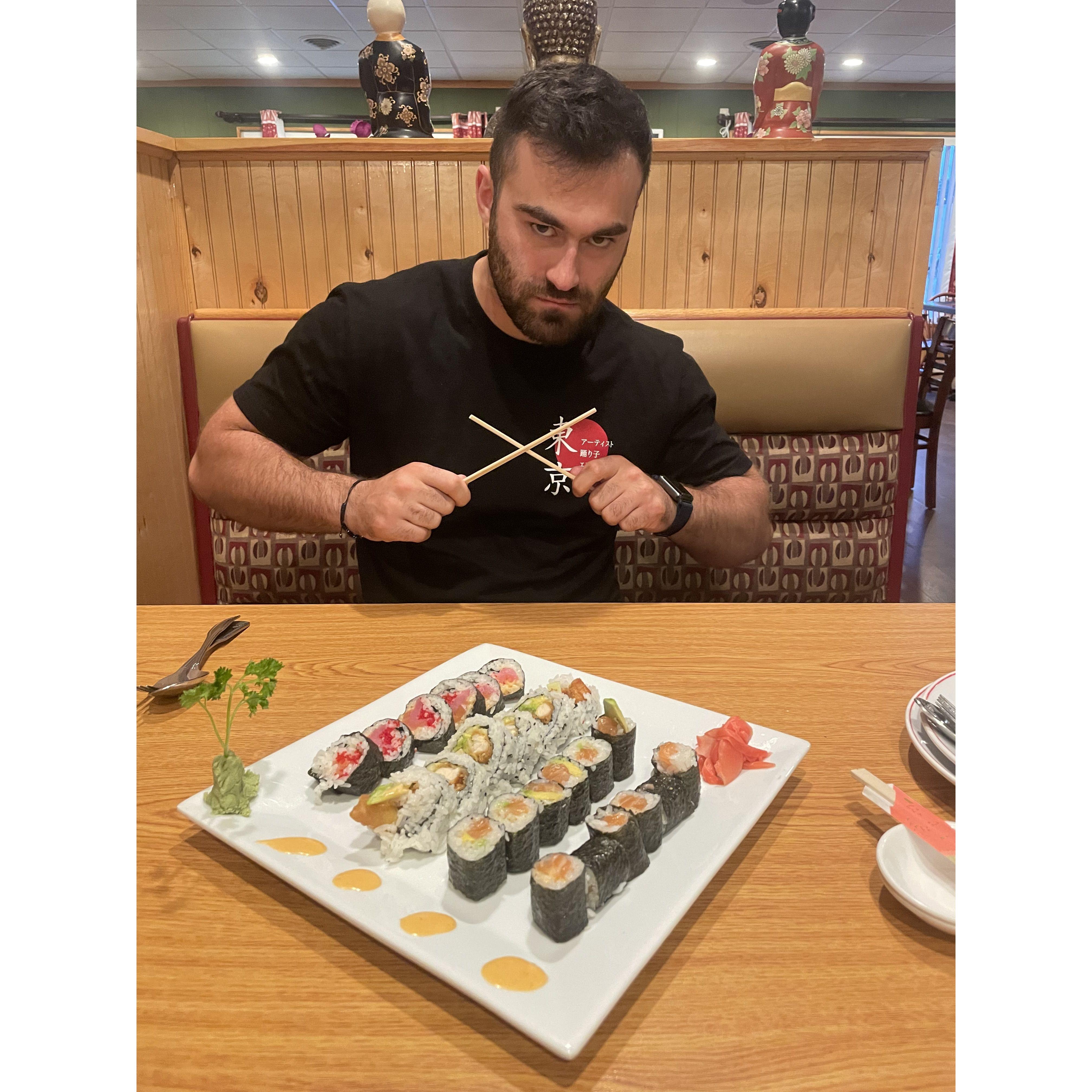 Sushi dates is where it's at for us