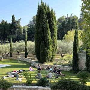 Yoga Class at Mas Millesime in Provence