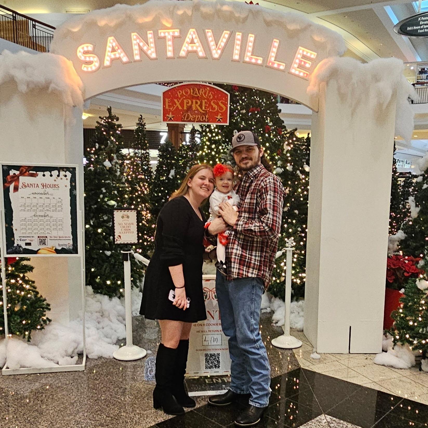First santa visit with the baby