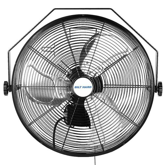 BILT HARD 4300 CFM 18 in. Outdoor Wall Mount Fan, 3-Speed Waterproof Wall Fan Industrial Grade High Velocity Outdoor Fans for Patio, Commercial, Garage, and Gazebo Use- UL Listed Black