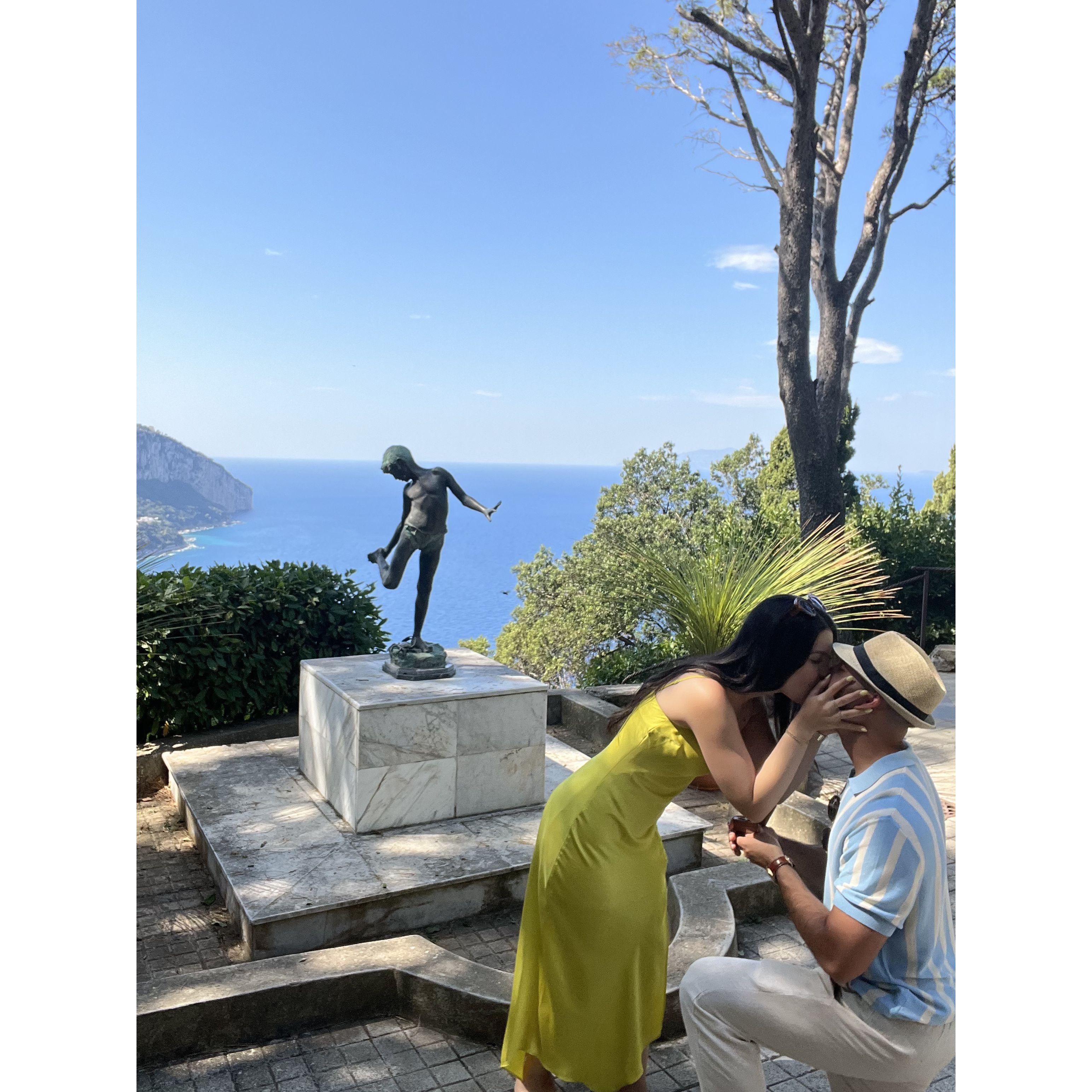 Engaged 💎 Villa Lysis, Capri, Italy