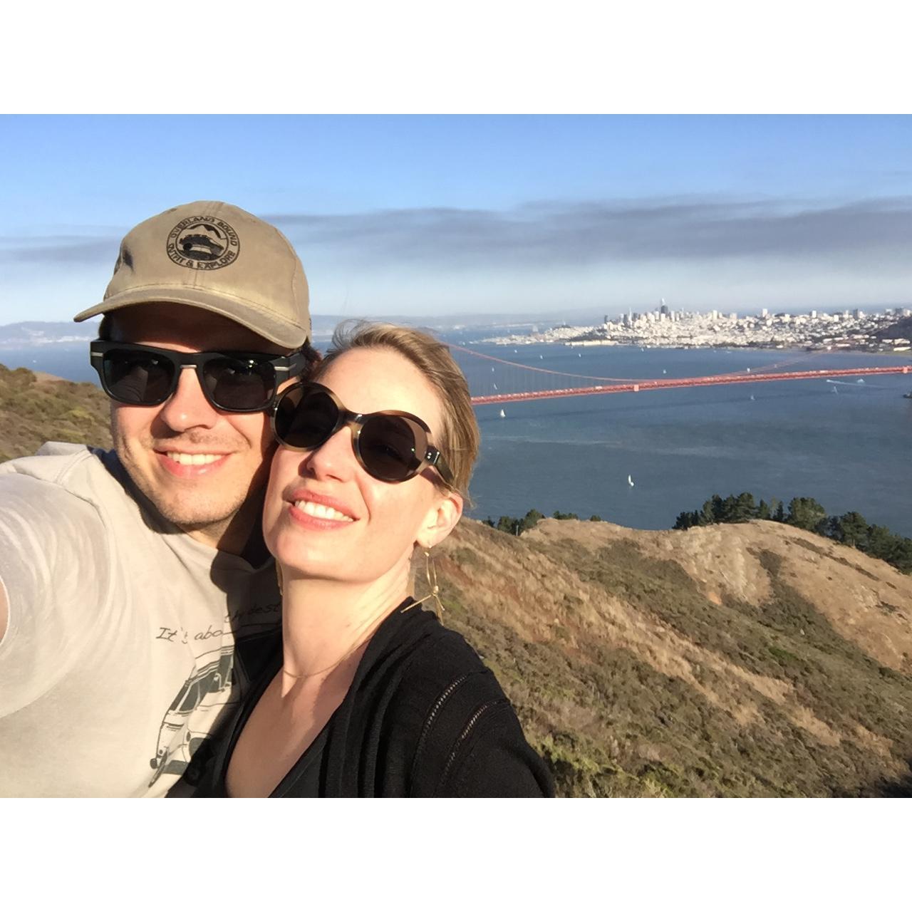 Marin Headlands, Golden Gate Bridge. Go there if you are coming to the wedding! 2017