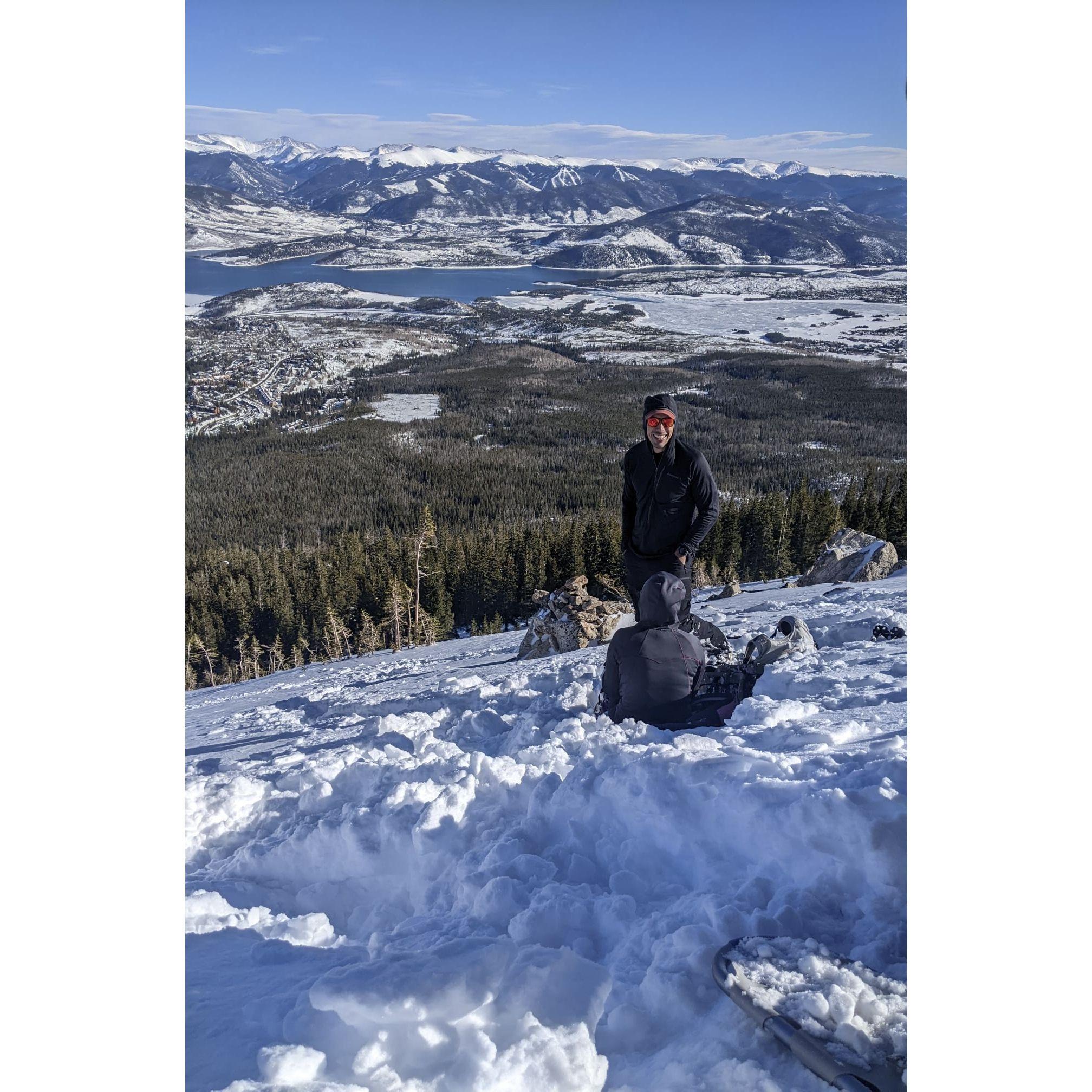 Buffalo Mountain moments before Phil proposes while Katie is on her death bed from the hike up