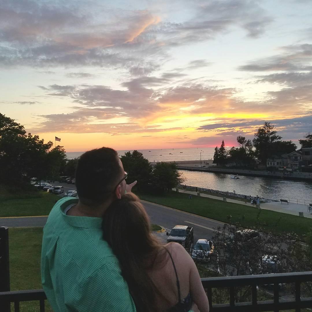 Sunset in South Haven, MI for 4th of July 2017