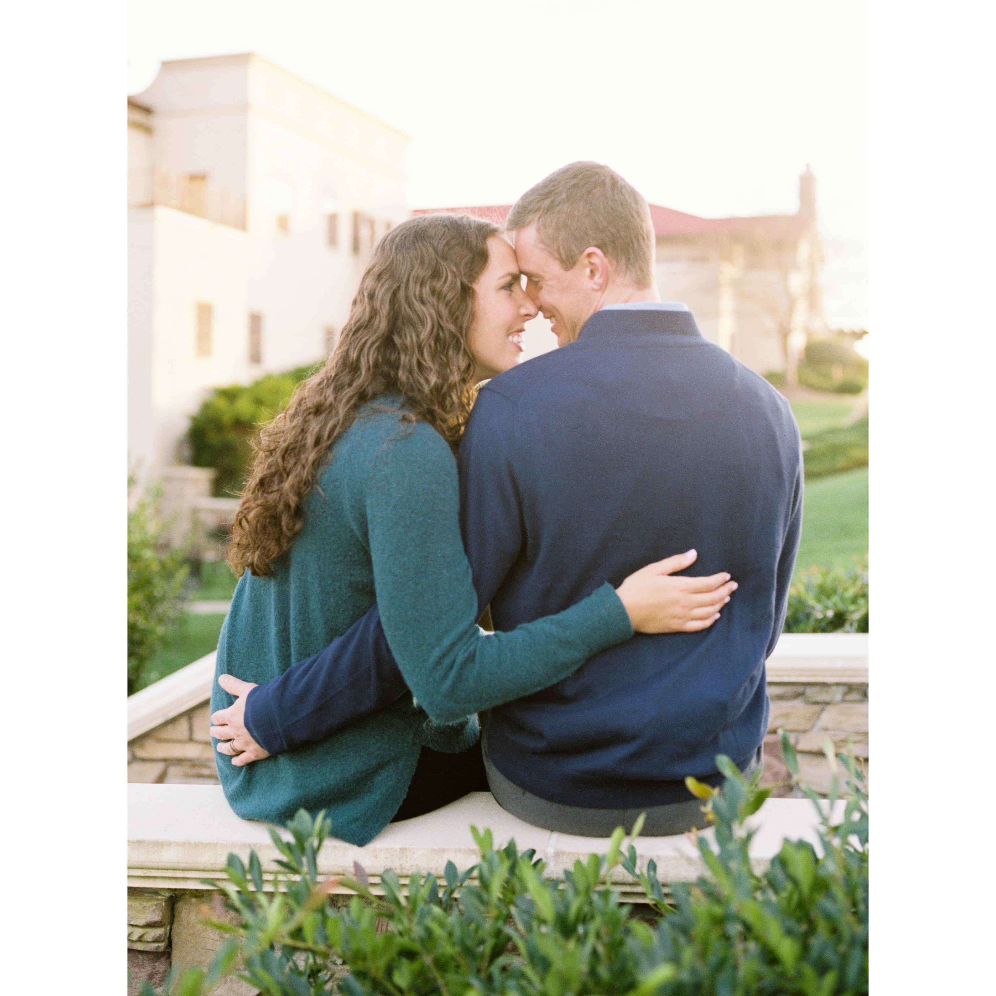 Engagement photos at Childress Winery