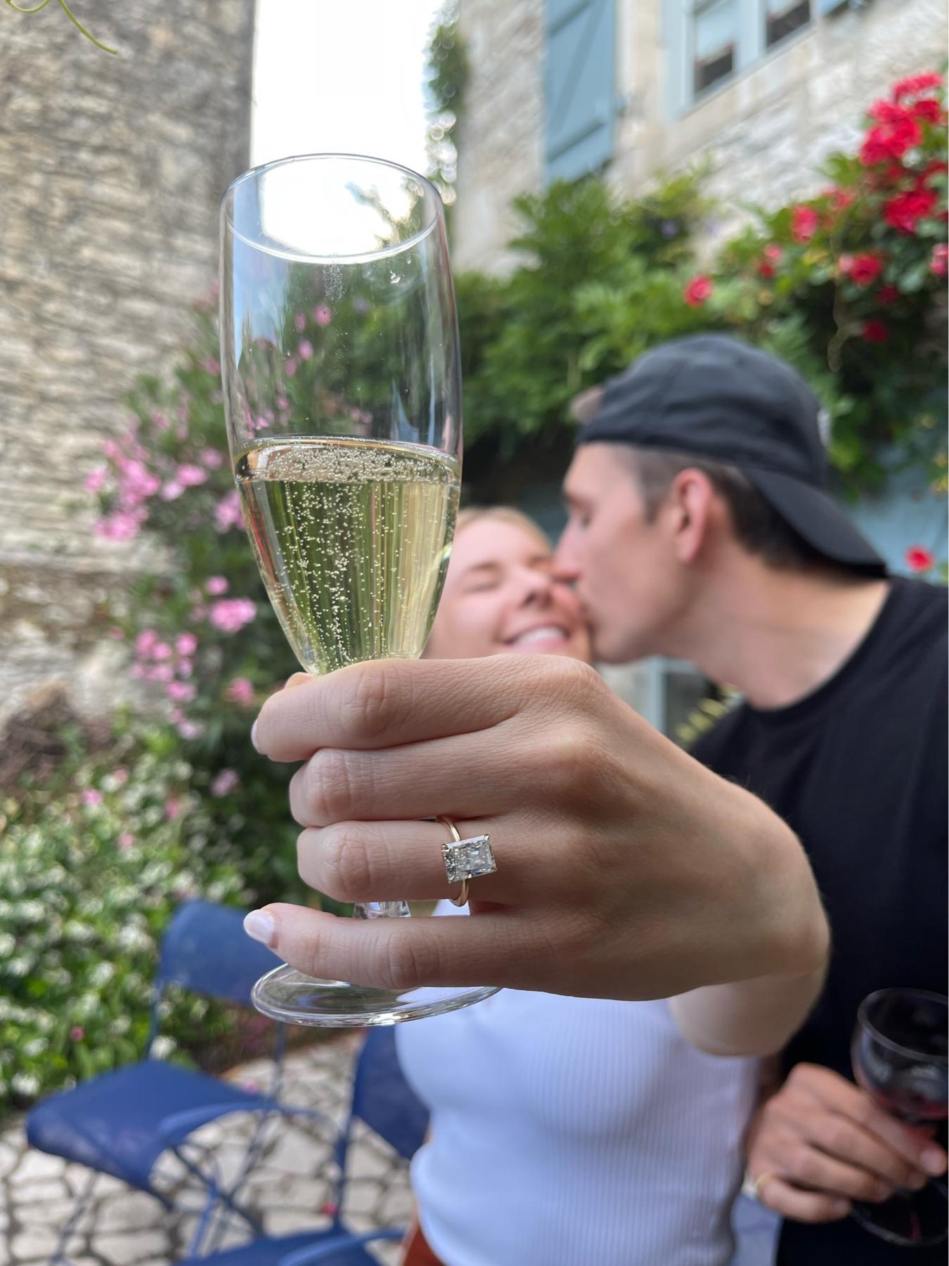 Martel, France - a few days after he proposed