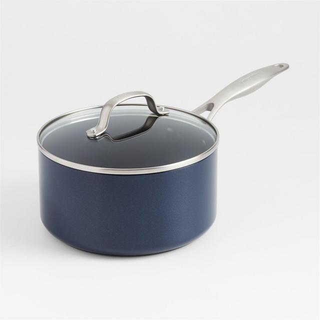 GreenPan Performance Pro Ceramic 3-Qt. Midnight Blue Saucepan