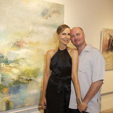Our first gallery show at Cero Space with abstract artist Jennifer Perlmutter. September 2012