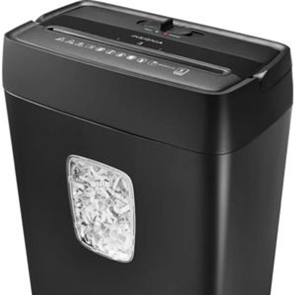 Insignia™ - 6-Sheet Crosscut Shredder - Black