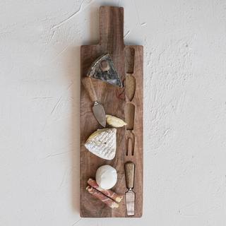 Serving Board with Cheese Utensils