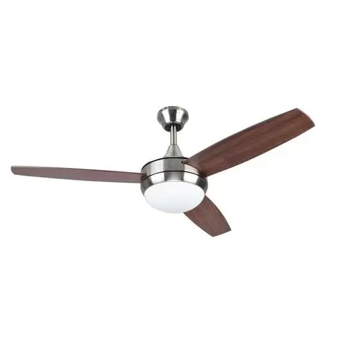 Harbor Breeze Beach Creek 52-in Brushed Nickel LED Indoor Ceiling Fan with Light Kit and Remote (3-Blade)