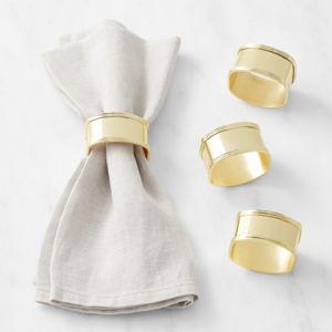 Heirloom Gold Napkin Rings, Set of 4