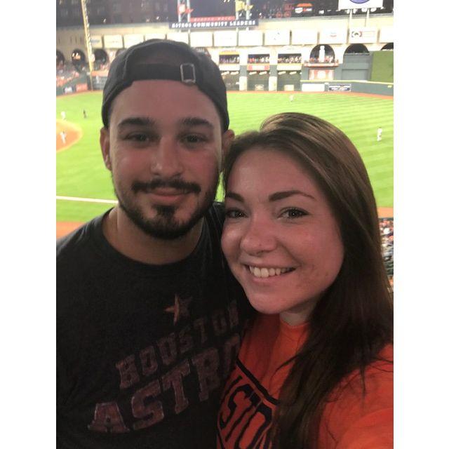 We love going out to watch the Astros! Go 'Stros!