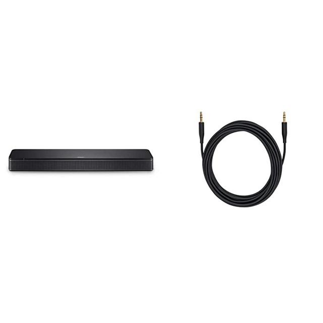 Bose TV Speaker - Soundbar for TV with Bluetooth and HDMI-ARC Connectivity, Black, Includes Remote Control & Bass Module Connection Cable