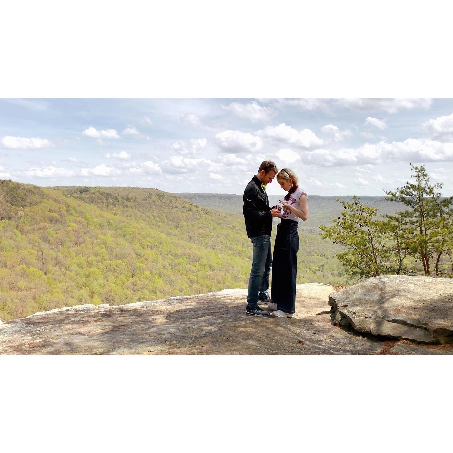 The best day of my life. Saying yes to forever!