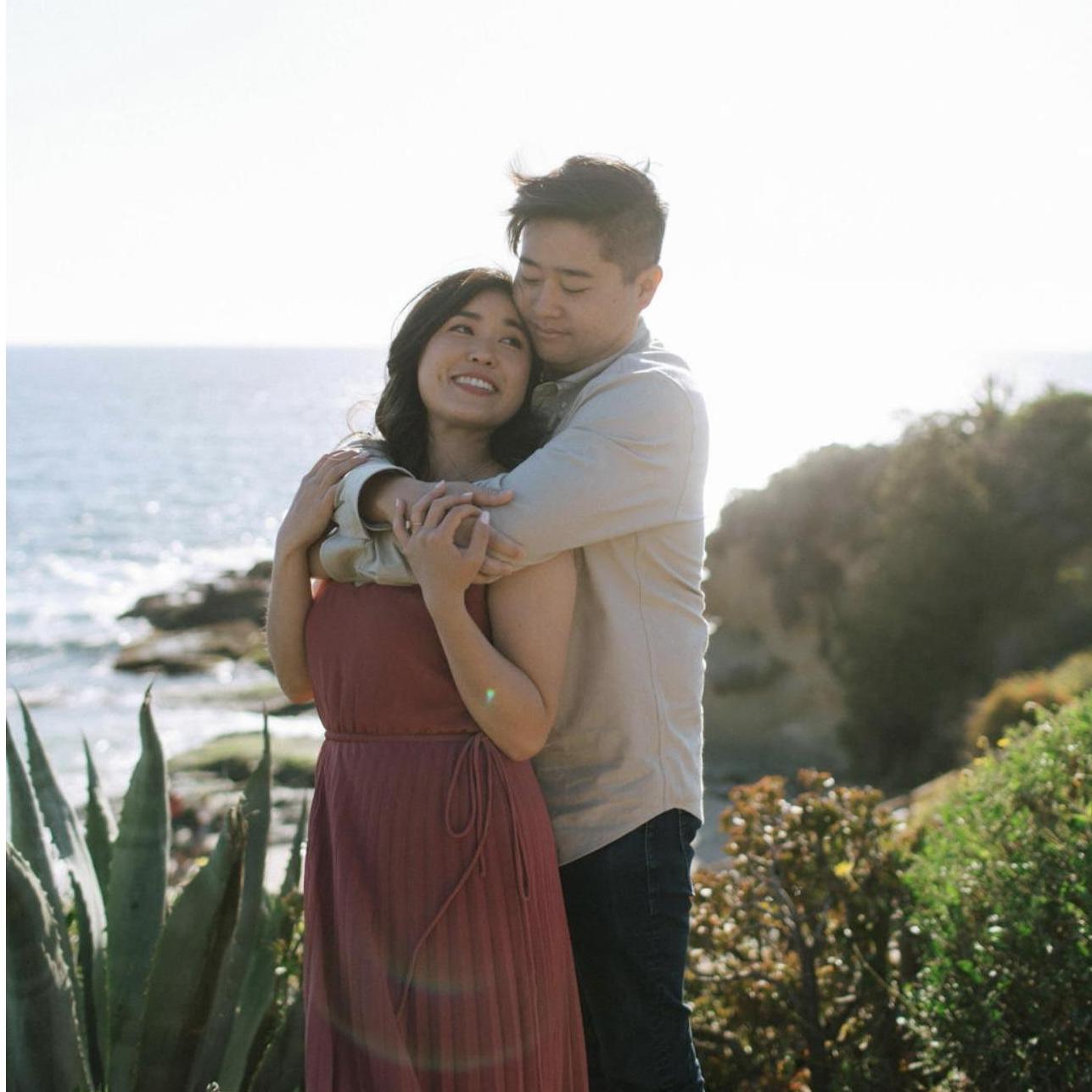 Part of our engagement session at Laguna Beach!