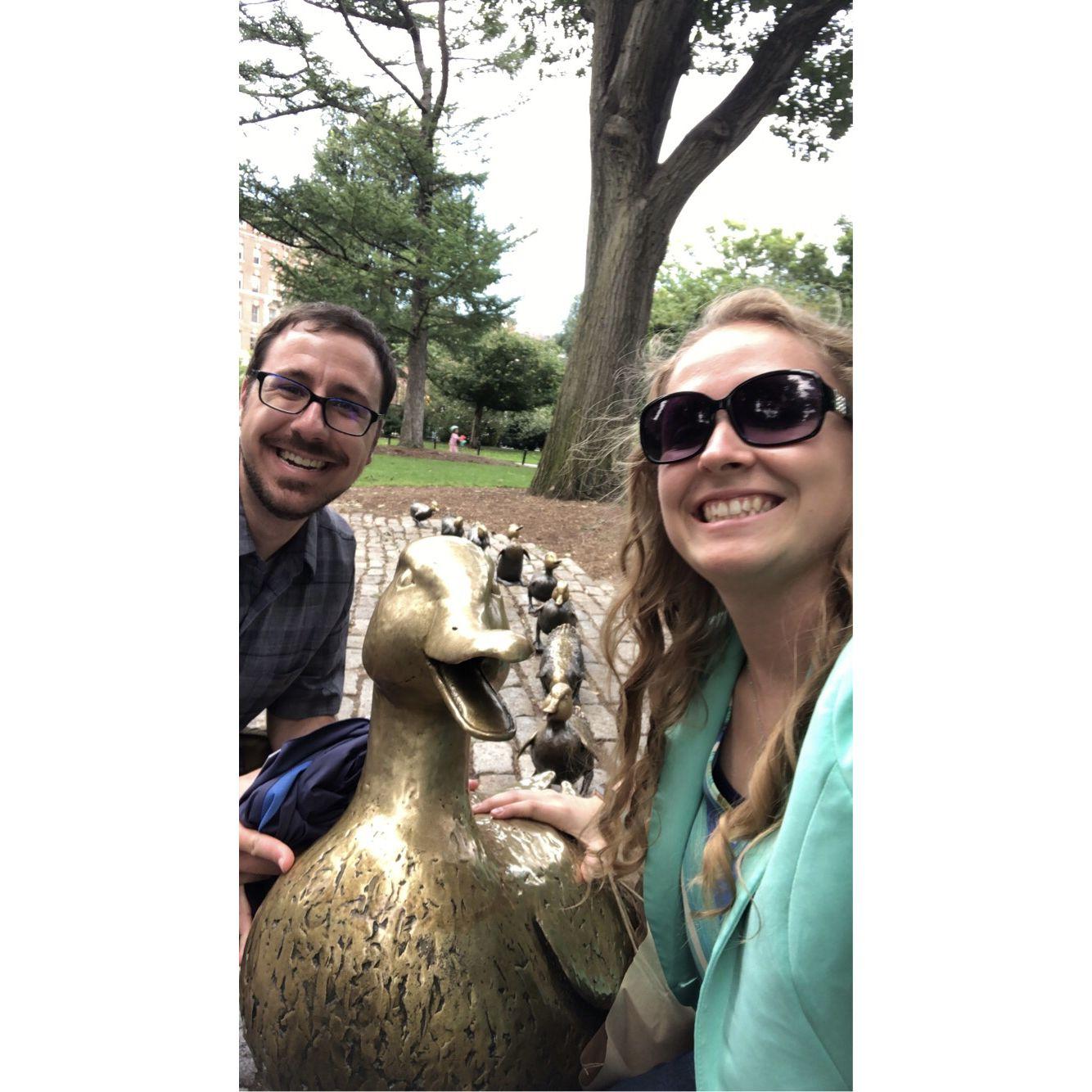 Make Way for Ducklings in the Boston Common