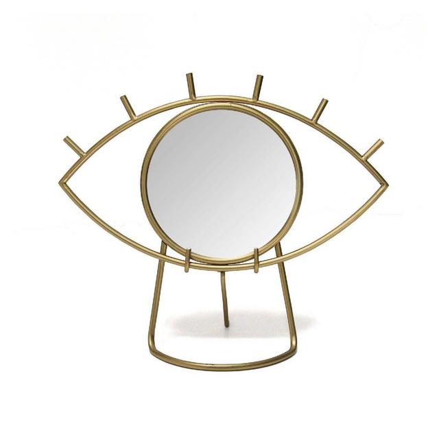 Eye Tabletop Mirror Gold - Stratton Home Decor