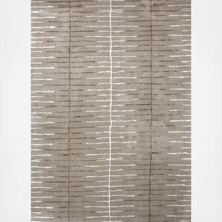 Hand-Tufted Wool/Art Silk Dialed In Rug Gray/Ivory