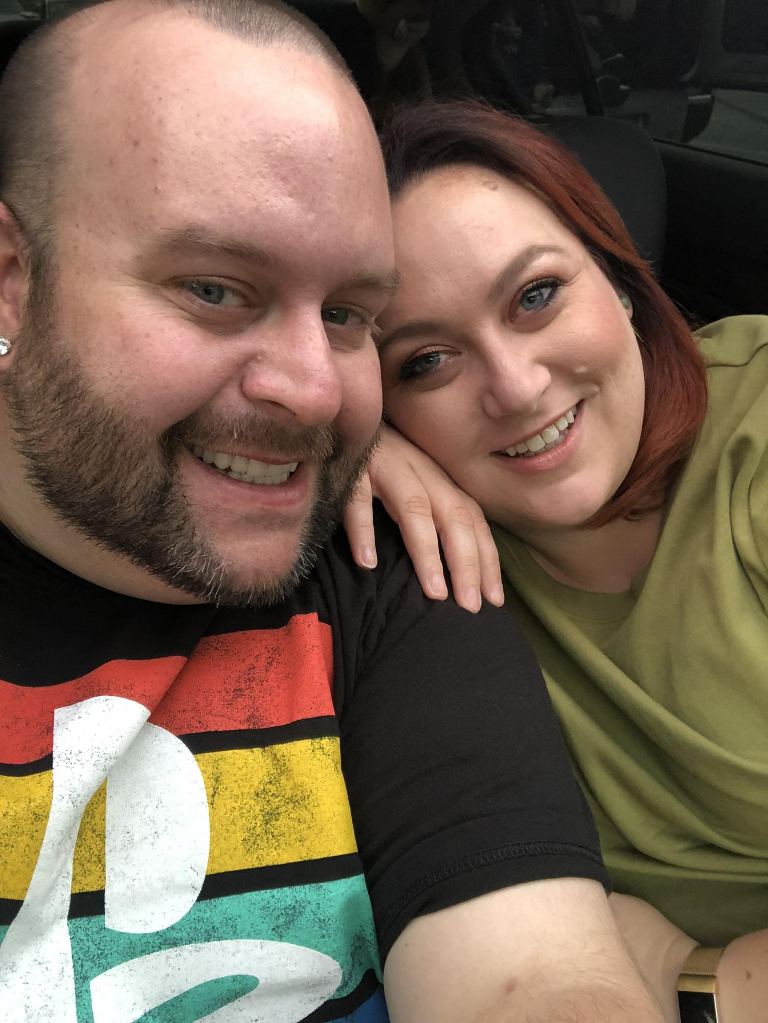 Celebrating 6 months together at an outdoor movie