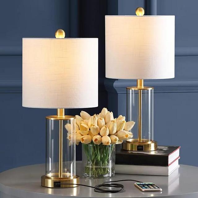 Mercer41 Serkan 21" Table Lamp Set with USB | Wayfair