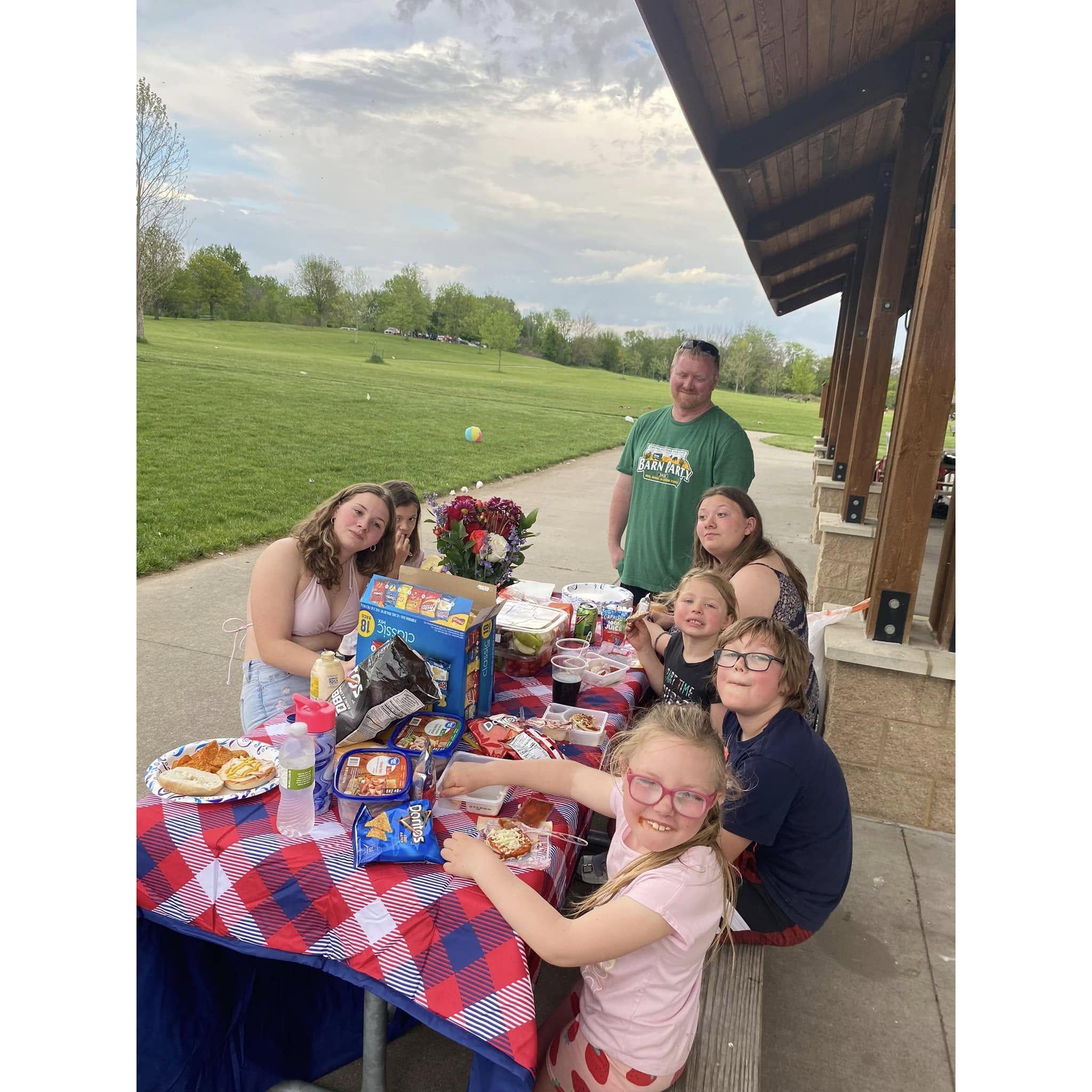 Our "not-so-little-family" on our first Mother's Day together!!