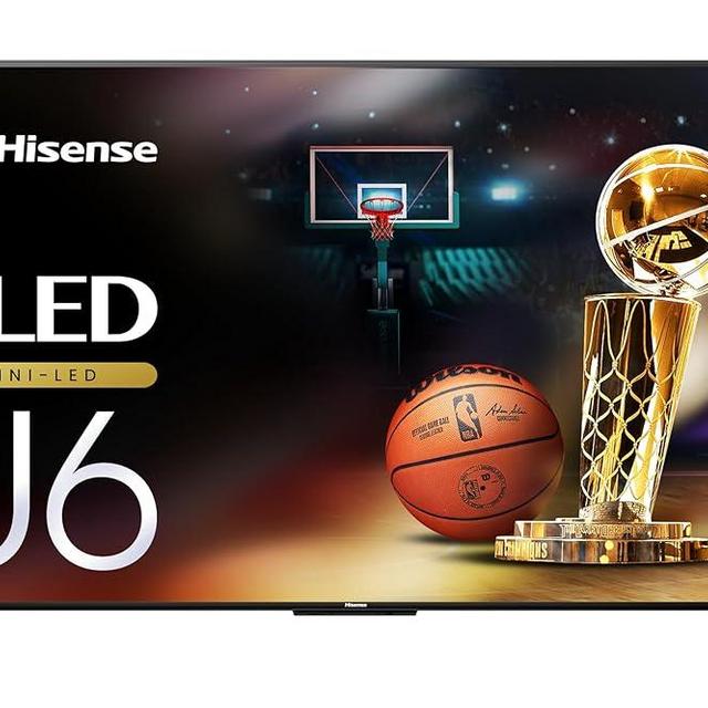 Hisense 65-Inch Class U6 Series Mini-LED ULED 4K UHD Google Smart TV (65U6N, 2024 Model) - QLED, Motion Rate 240, HDR 10+, Full Array Local Dimming, Game Mode Plus, Alexa Compatibility