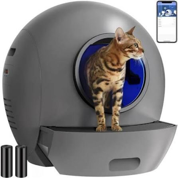 Self Scooping Cat Litter Box