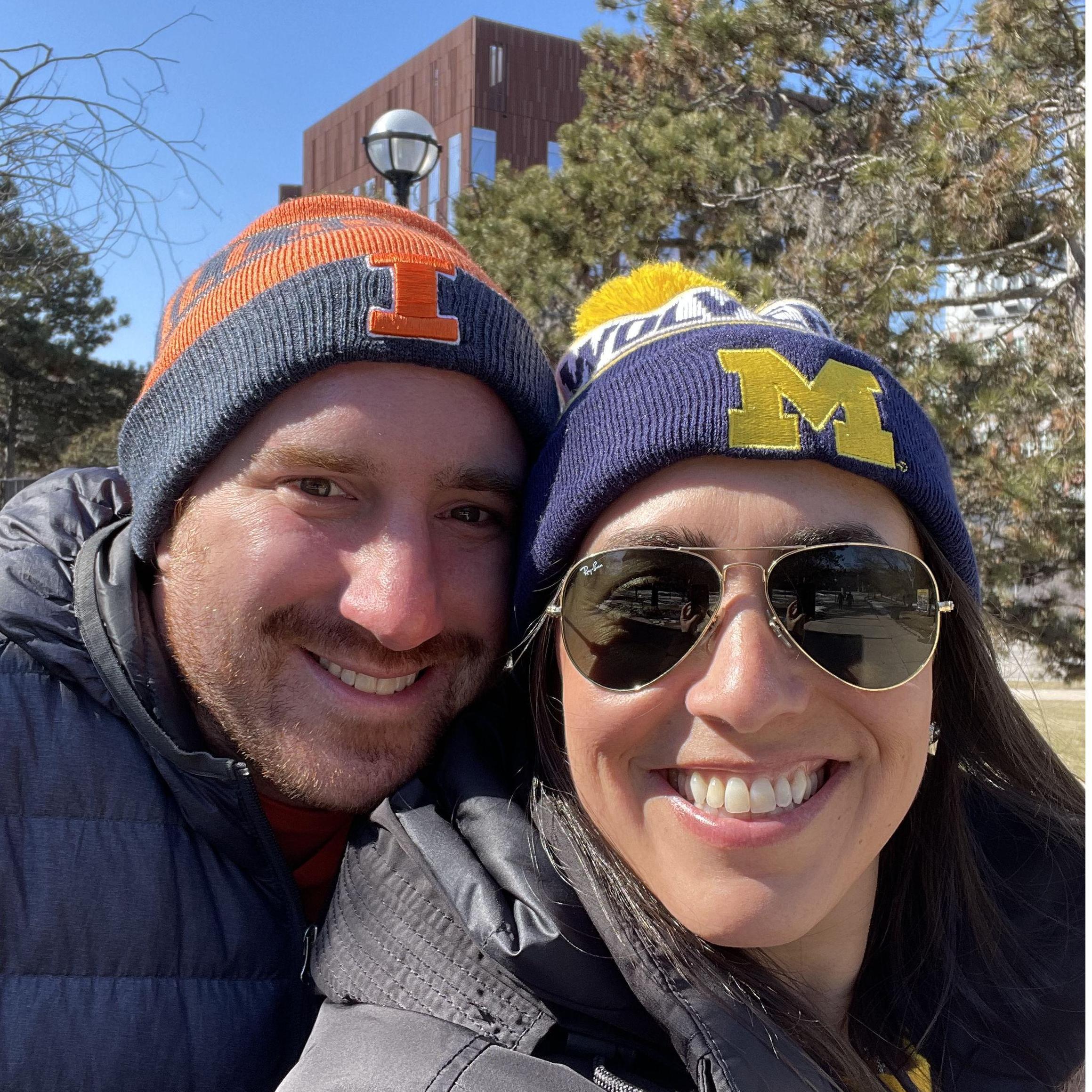 The one in Ann Arbor for the Michigan vs Illinois basketball game on Brian's birthday