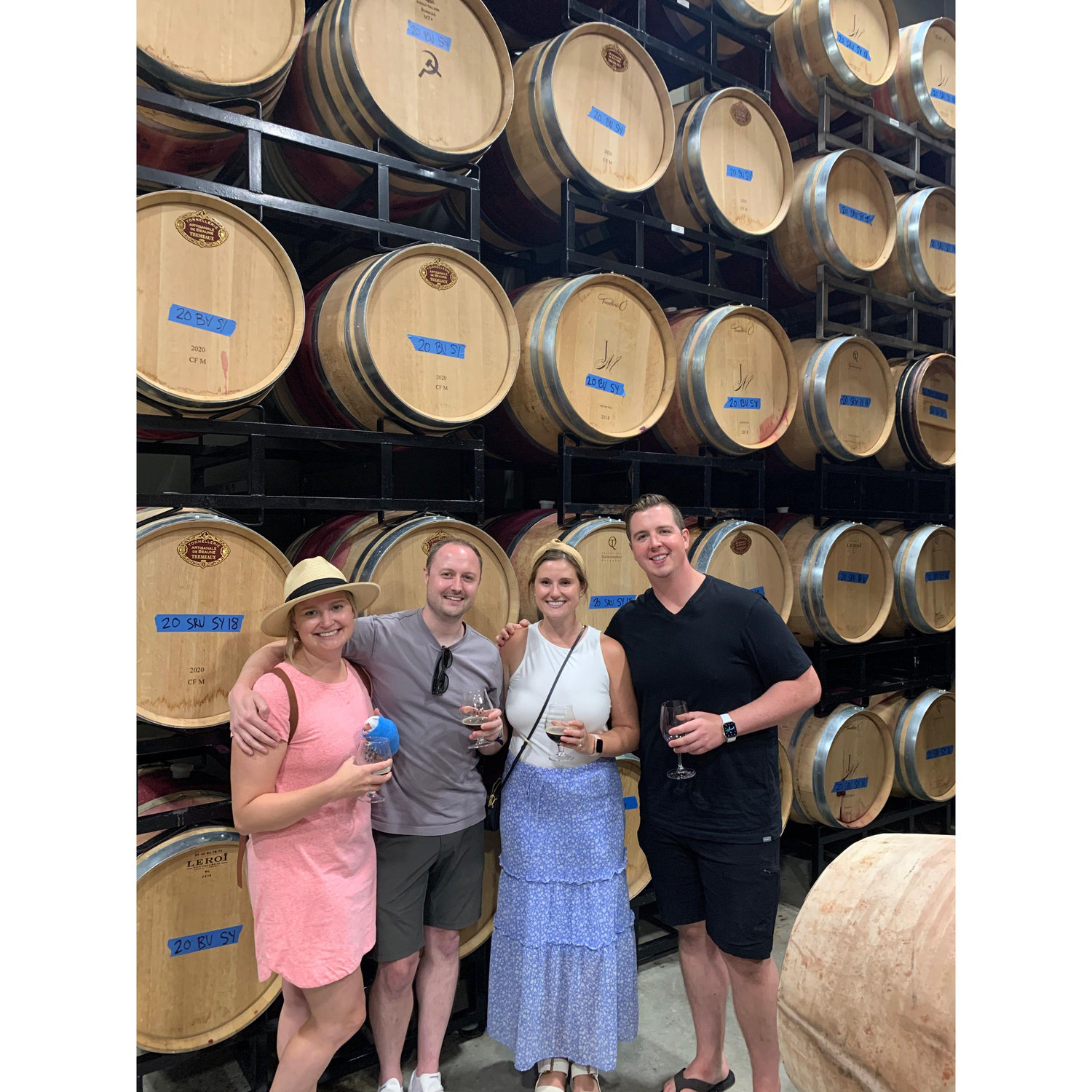 Wine tasting with Becca & Markus
