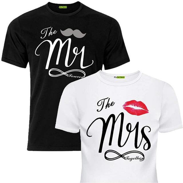 picontshirt Matching Couples Shirts for Husband and Wife Couple Anniversary