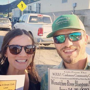 Wenatchee Blue Grass Festival - made possible by the famed Take A Break Cafe.