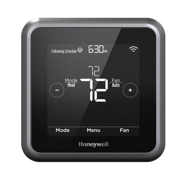Honeywell RCHT8610WF2006 Lyric T5 Wi-Fi Smart 7 Day Programmable Touchscreen Thermostat with Geofencing, Requires C Wire, Works with Alexa